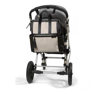 Sac à dos pour bébé en nylon imperméable et simili cuir, utilisable de trois façons, avec fermeture éclair et doublure en polyester - Product Image 6