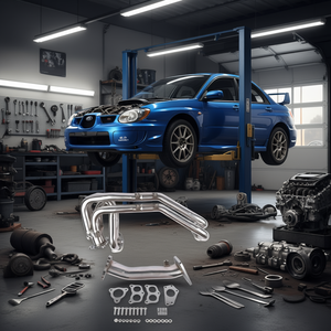 Système de réglage du kit d'en-tête de collecteur d'échappement en acier inoxydable pour les modèles Subaru Impreza WRX/STI EJ205 EJ255 2002-2006 - Product Image 2