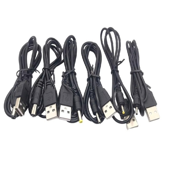 Tideseer USB 2.0 Micro USB 5.5x2.1/5.5x2.5/3.5x1.35/4.0x1.7/2.5x0.7mm PVC Jacket TPE Fast Charging Cable 3A Power for MP3/MP4