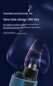 USB Charging Portable <b>Mini</b> Nose Hair Trimmer Electric Face Care <b>Kit</b> <b>Tools</b> for Men Smart Home Product - Product Image 4