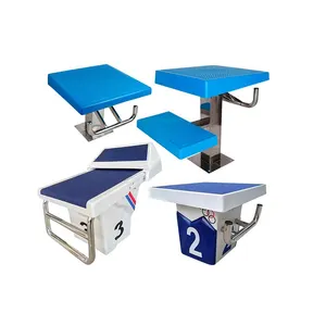 Accesorio <span class=keywords><strong>para</strong></span> piscina Bloque de inicio estándar Plataforma de salto de un paso Bloque de inicio <span class=keywords><strong>para</strong></span> nadadores - Product Image 1
