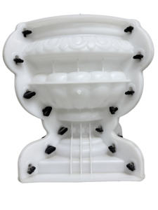 Cetakan pot bunga beton lingkaran prefabrikasi, ornamen Model taman pot bunga gaya Eropa semen plastik - Product Image 4