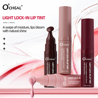 O'CHEAL Light Lock-In Matte Lip Tint 4 Warna Tahan Lama Tidak Luntur Lip Stain Cair Matte Lip Gloss Anti Luntur