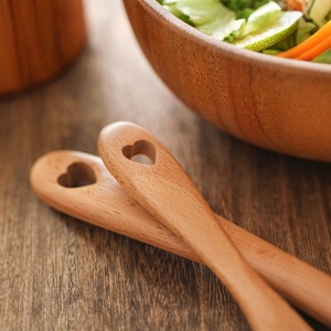 Beech Wood Spatula And Spoon Set 4 Pieces Kitchen Cooking Utensils For Wok And Soup - Product Image 4