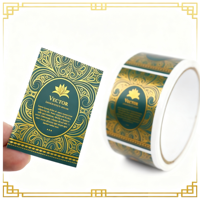 Étiquettes de marque personnalisées de haute qualité, rouleaux d'autocollants ronds adhésifs imprimés, vinyle holographique, emballage de produits pour une touche haut de gamme