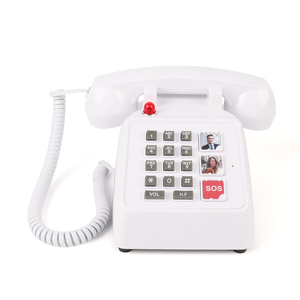 Conférence à faible coût One Click SOS Help pour les personnes âgées Téléphone filaire pour les personnes âgées - Product Image 1