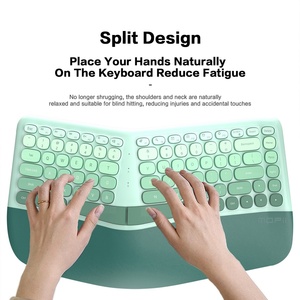 MOFII Clavier et souris sans fil ergonomiques 2,4 G avec repose-poignets, souris verticale sans fil 1600 DPI pour PC/ordinateur portable/bureau - Product Image 2