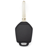 Coque de clé de voiture 4 boutons pour télécommande automobile, avec lame vierge TOY43R, boîtier de remplacement, pièces de rechange pour clé de véhicule