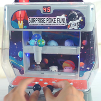 Mini machine à griffes éducative en plastique AJB, à monnayeur, avec lumières et sons, distributeur de bonbons et de prix