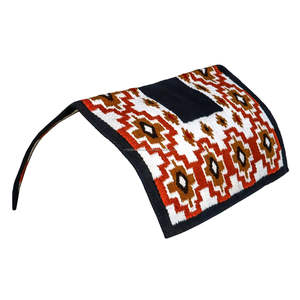 Mantas de sillín de lana occidental más vendidas con parche de cuero Mantas de lana occidentales al por mayor Relleno de lana suave y cálido - Product Image 2