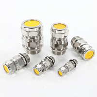 Presse-étoupe double compression étanche en acier inoxydable M25 M32 M40 M50 M63 M75 pour câble blindé