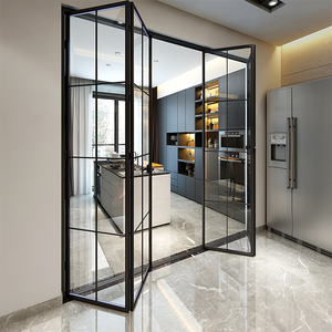 Ventanas plegables sin marco de aluminio Balcón panorámico Acristalamiento como cortina de vidrio Ventana Puerta Exportación a EE. UU. - Product Image 1