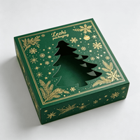 Boîtes cadeaux de Noël pour pain et biscuits avec fenêtre transparente, idéales pour pâtisseries, cupcakes, donuts et cadeaux gourmands