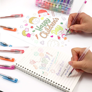 FOSKA - Juego de 60 <span class=keywords><strong>Rotuladores</strong></span> de Gel de Colores Únicos, Neón, Pastel, Metálicos, con Purpurina Personalizada, al por Mayor, para Colorear y Material Escolar - Product Image 5