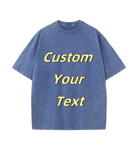 Men's Oversized Custom Streetwear <b>Y2K</b> T-<b>Shirts</b> 100% Cotton Knitted Breathable Short Sleeve - Product Image 1