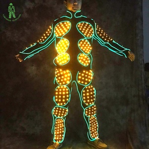 Vêtements électro-lumineux LED éclairage costume pour Club scène spectacle danseur porter Performance accessoires lumières Led Costumes de danse - Product Image 6