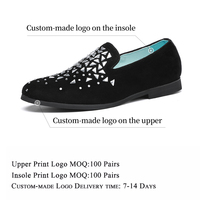 Chaussures de ville pour hommes, Design Unique, mode, tige en diamant, taille 46, 47, 48