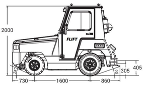 QuiFiriririrport 2,5 Ton leclectric aggaggage racractor ITH Heap arroz Fo ALE ale - Product Image 2