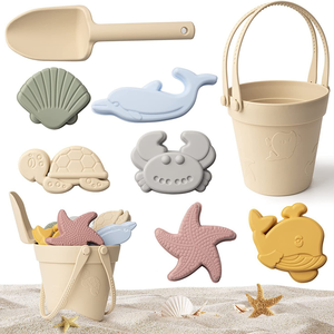 Summer Portable Safety Kid Toddlers Jouets <span class=keywords><strong>de</strong></span> plage en silicone Seau <span class=keywords><strong>de</strong></span> <span class=keywords><strong>sable</strong></span> Château <span class=keywords><strong>de</strong></span> <span class=keywords><strong>sable</strong></span> Pelle Bébé Jouets <span class=keywords><strong>de</strong></span> plage en silicone pour garçons filles - Product Image 2
