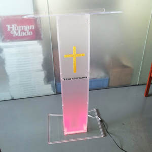 Diseños <span class=keywords><strong>de</strong></span> púlpito <span class=keywords><strong>de</strong></span> Iglesia Acrílico Claro Podio Púlpito <span class=keywords><strong>de</strong></span> iglesia con Cruz <span class=keywords><strong>de</strong></span> iglesia cristiana Fácil <span class=keywords><strong>de</strong></span> montar <span class=keywords><strong>Atril</strong></span> <span class=keywords><strong>de</strong></span> pie - Product Image 5