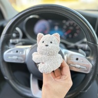 Accessoires de voiture en peluche personnalisés, ours en peluche mignon en coton PP, jouet en peluche pour voiture