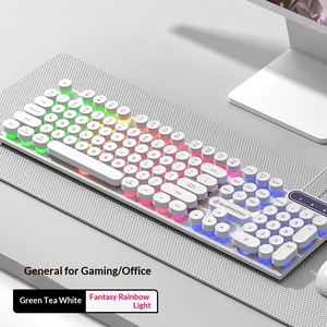 <b>Wired</b> Keyboard and <b>Mouse</b> Combo , Black with Colorful Backlight, Ergonomic & Symmetrical Design - Product Image 5