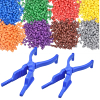 Masterbatch en plastique PP fluorescent néon lumineux pour le moulage et les fibres, personnalisable pour les bacs de rangement pour jouets d'enfants et les organisateurs de salle de jeux