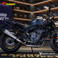 Système d'échappement de moto en acier inoxydable de qualité supérieure, prix de gros usine Forsound, pour Yamaha MT07 FZ07 2014-2026