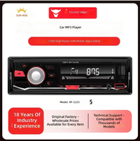 Auto-Audio Single-DIN MP3-Player mit CarPlay, Android Auto, BT, Drahtlose Freisprechfunktion, FM-Radio, Farbwechsel-Beleuchtung, Stereo-Player