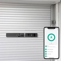 Serrure intelligente étanche de volet roulant avec le déverrouillage d'empreinte digitale de mot de passe de clé pour la porte d'enroulement porte d'entrepôt porte d'enroulement