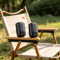 Speaker Mini Clip-on yang Dapat Dipakai, Audio Bluetooth 5.4 Tahan Air IPX7, Desain Magnetik, Interkom Grup TWS untuk Luar Ruangan