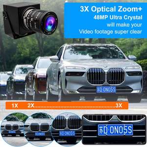 ELP 48MP Varifocal CS 3.6-10 obiettivo Zoom manuale IMX586 alta risoluzione 8000x6000 USB telecamera di sicurezza per Zoom <span class=keywords><strong>Video</strong></span>, incisore Laser - Product Image 4