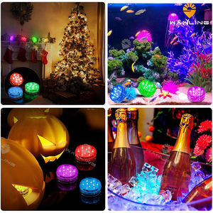 Lumières <span class=keywords><strong>LED</strong></span> Submersibles Télécommandées, Lumière Multicolore RVB Changeante Étanche pour Piscine, Base de Vase, Spa, <span class=keywords><strong>Aquarium</strong></span>, Bain à Remous - Product Image 5
