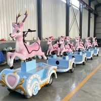 Train électrique sans rails Deer-Rider Model Christmas, train touristique à piles
