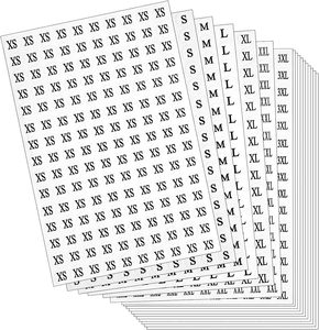 Tem nhãn dán tự dính, bền, tái sử dụng, kích thước 0.5 inch, dùng cho quần áo, áo thun, quần, váy, bán lẻ - Product Image 1