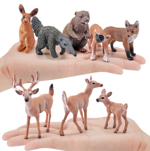 ของเล่นเด็กเพื่อการศึกษา ตุ๊กตาสัตว์ป่าขนาดเล็ก ทำจากพลาสติก รูปแบบกวาง สุนัขจิ้งจอก ช้าง ยีราฟ เสือ ม้าลาย สิงโต ของเล่นจำลองสัตว์ป่าในสวนสัตว์ รูปแบบสมจริง - Product Image 5