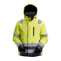 Vêtements de travail en softshell jaune fluorescent à 3 couches, respirants, imperméables, coupe-vent, en polyester haute élasticité avec TPU ou PU