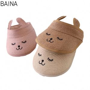 Children <b>Straw</b> <b>Hat</b> Casual Shade Sunscreen Kids Beach Sun <b>Hats</b> Visors Cap - Product Image 1