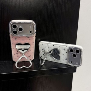 Nueva Funda para Teléfono con Espejo en Forma de Corazón con Diamantes y Purpurina IMD para iPhone 17Air 16plus 15 14 Pro Max 13, Resistente a Impactos - Product Image 5