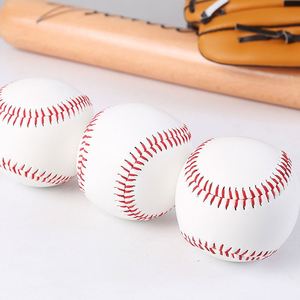 Balle de baseball personnalisée en caoutchouc PU, pour jeunes et professionnels, taille standard, blanc pur, sans motif, douce, légèrement élastique - Product Image 4