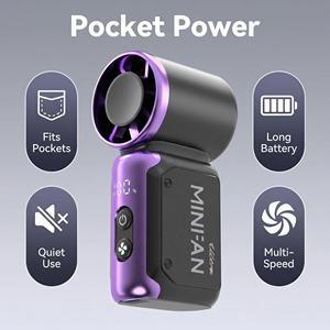 <span class=keywords><strong>Ventilateur</strong></span> de poche portable, mini <span class=keywords><strong>ventilateur</strong></span> à main avec réglage du vent pour le maquillage et les voyages, autonomie <span class=keywords><strong>24h</strong></span> - Product Image 1