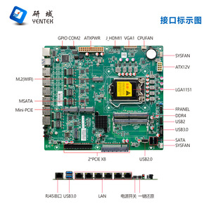 Placa Base Industrial Intel Yentek R391V LGA1151 Z390 con 6 Puertos de Red, Canal Dual DDR4, Micro-ATX, Router Empresarial - Product Image 2
