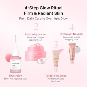 Set de Regalo medicube PDRN Glow <span class=keywords><strong>Ritual</strong></span>, Colágeno, Retinol y Péptidos para una Piel Firme y Radiante, Suero y Crema Tamaño Completo, Mini Crema y Mascarilla para Ojos - Product Image 3