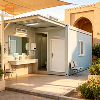 Maison Modulaire Portable en Conteneur – Magasin Commercial Moyen-Orient – Structure Ignifugée, Étanche et Résistante au Vent – Installation Rapide sur Site