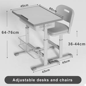 Üniversite veya Okul Kullanımı İçin Yüksekliği Ayarlanabilir Modern Ahşap Öğrenci Sıra ve Sandalye Takımı - Product Image 5