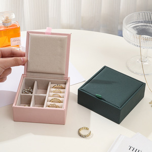Portable Multi-functional Jewelry <b>Box</b> Magnetic Closure Cotton Lined Jewelry Paper Boxes - Product Image 4