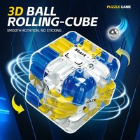 YT Wholesale - Nouveauté : Jouet éducatif en plastique pour enfants, cube magique 3D 3x3x3 de 7 cm avec billes, labyrinthe