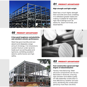 Oficina de Aço de Alta Resistência com Montagem Rápida e Tamanho Personalizado para Uso Industrial - Product Image 5