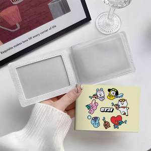 Kpop Idol Cartoon rijbewijzen beschermhoes bankkaarten opberghoes beschermhoes lederen schede ID-kaarthouder verzamelboek - Product Image 4