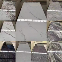 Placages modernes en fibre de charbon de bambou, panneaux muraux en marbre, panneaux de décoration intérieure imperméables haute brillance pour salons et cuisines